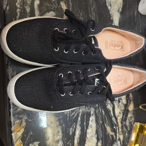 Keds Classic Black Lace-Up Sneakers